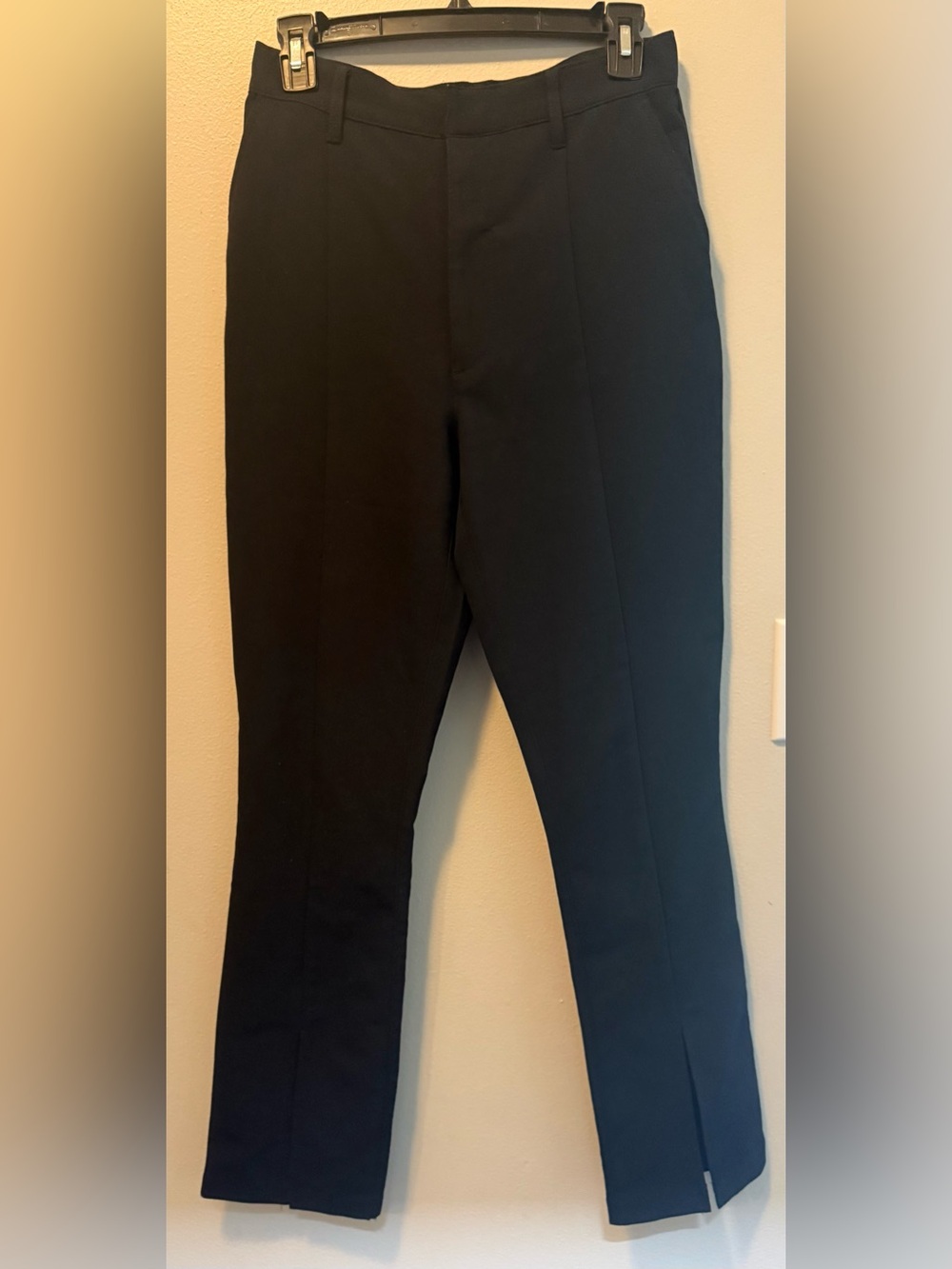 Abercrombie and fitch size 6 black slitted pants